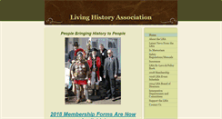 Desktop Screenshot of livinghistoryassn.org